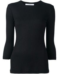 Camicetta lavorata a maglia nera di Givenchy