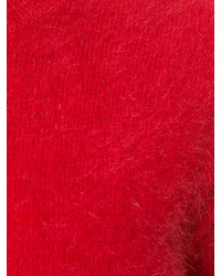 Camicetta lavorata a maglia rossa di P.A.R.O.S.H.