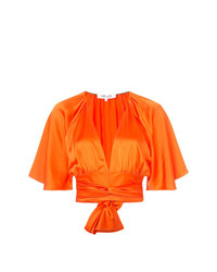 Camicetta manica corta arancione di Dvf Diane Von Furstenberg