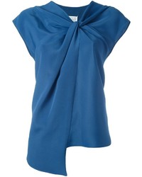 Camicetta manica corta blu di Maison Margiela