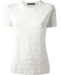Camicetta manica corta di pizzo bianca di Dolce & Gabbana