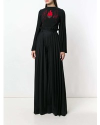 Camicetta manica lunga stampata nera di Atu Body Couture