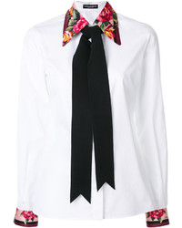Camicetta stampata bianca di Dolce & Gabbana