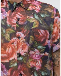 Camicia a fiori rosa di Reclaimed Vintage