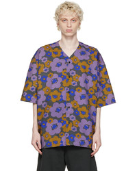 Camicia a maniche corte a fiori multicolore di Acne Studios