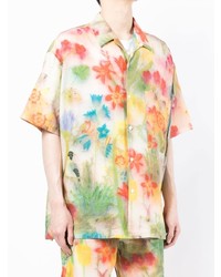 Camicia a maniche corte a fiori multicolore di Destin
