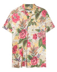 Camicia a maniche corte a fiori multicolore di Engineered Garments