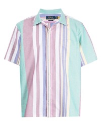 Camicia a maniche corte a righe verticali multicolore di Polo Ralph Lauren