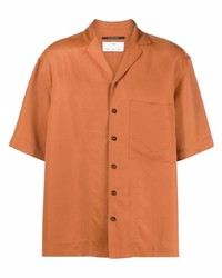 Camicia a maniche corte arancione di Song For The Mute