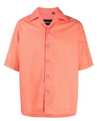Camicia a maniche corte arancione di Costumein