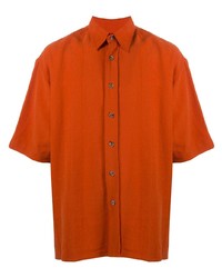 Camicia a maniche corte arancione di Nanushka
