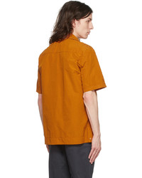Camicia a maniche corte arancione di Aspesi