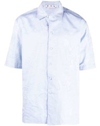 Camicia a maniche corte azzurra di Off-White