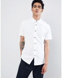 Camicia a maniche corte bianca di Burton Menswear