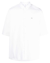Camicia a maniche corte bianca di Calvin Klein