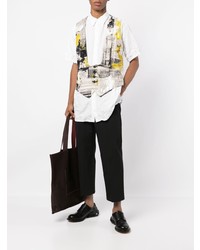 Camicia a maniche corte bianca di Yohji Yamamoto