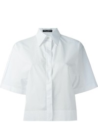 Camicia a maniche corte bianca di Dolce & Gabbana