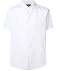 Camicia a maniche corte bianca di Emporio Armani