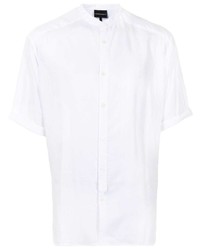 Camicia a maniche corte bianca di Emporio Armani