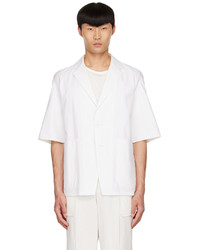 Camicia a maniche corte bianca di Ermenegildo Zegna Couture