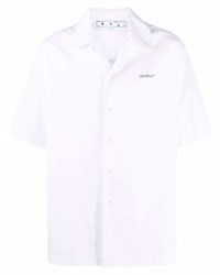 Camicia a maniche corte bianca di Off-White