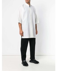 Camicia a maniche corte bianca di Homme Plissé Issey Miyake