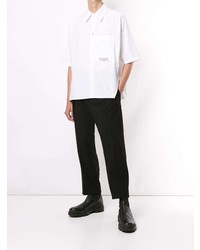 Camicia a maniche corte bianca di Wooyoungmi