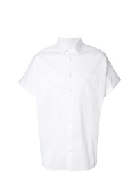 Camicia a maniche corte bianca di Versace Collection
