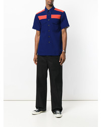 Camicia a maniche corte blu scuro di Calvin Klein 205W39nyc
