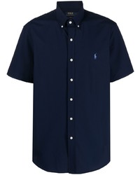 Camicia a maniche corte blu scuro di Polo Ralph Lauren