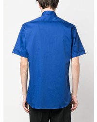 Camicia a maniche corte blu di Karl Lagerfeld