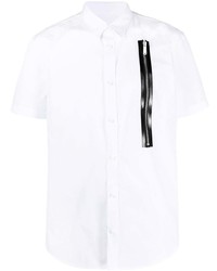 Camicia a maniche corte decorata bianca di DSQUARED2