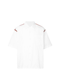 Camicia a maniche corte decorata bianca di Marni