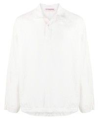 Camicia a maniche corte di lino a fiori bianca di Orlebar Brown