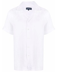 Camicia a maniche corte di lino bianca di Frescobol Carioca