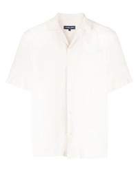 Camicia a maniche corte di lino bianca di Frescobol Carioca