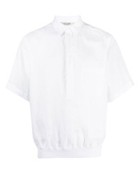 Camicia a maniche corte di lino bianca di La Fileria For D'aniello