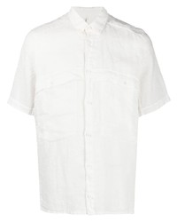 Camicia a maniche corte di lino bianca di Transit