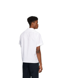 Camicia a maniche corte di lino bianca di Polo Ralph Lauren