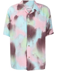 Camicia a maniche corte effetto tie-dye multicolore di Ambush