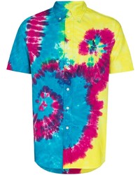 Camicia a maniche corte effetto tie-dye multicolore di Polo Ralph Lauren