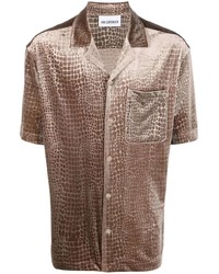Camicia a maniche corte marrone di Han Kjobenhavn