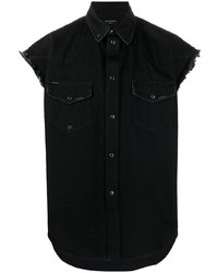 Camicia a maniche corte nera di Balenciaga