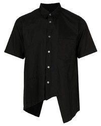 Camicia a maniche corte nera di Black Comme Des Garçons