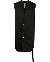 Camicia a maniche corte nera di Rick Owens DRKSHDW