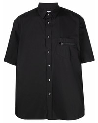 Camicia a maniche corte nera di Sacai