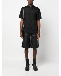 Camicia a maniche corte nera di Black Comme Des Garçons