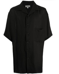 Camicia a maniche corte nera di Yohji Yamamoto