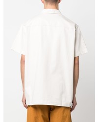 Camicia a maniche corte ricamata beige di Nike