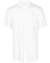 Camicia a maniche corte ricamata bianca di Armani Exchange